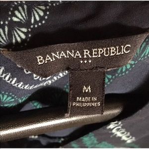 Banana Republic Sheer Multicolor Sleeveless Vneck